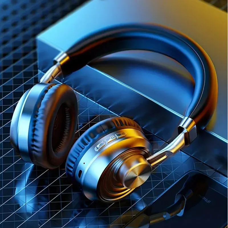 Audio Music Apple - Retro Metalowe Słuchawki Bezprzewodowe Bluetooth Duże