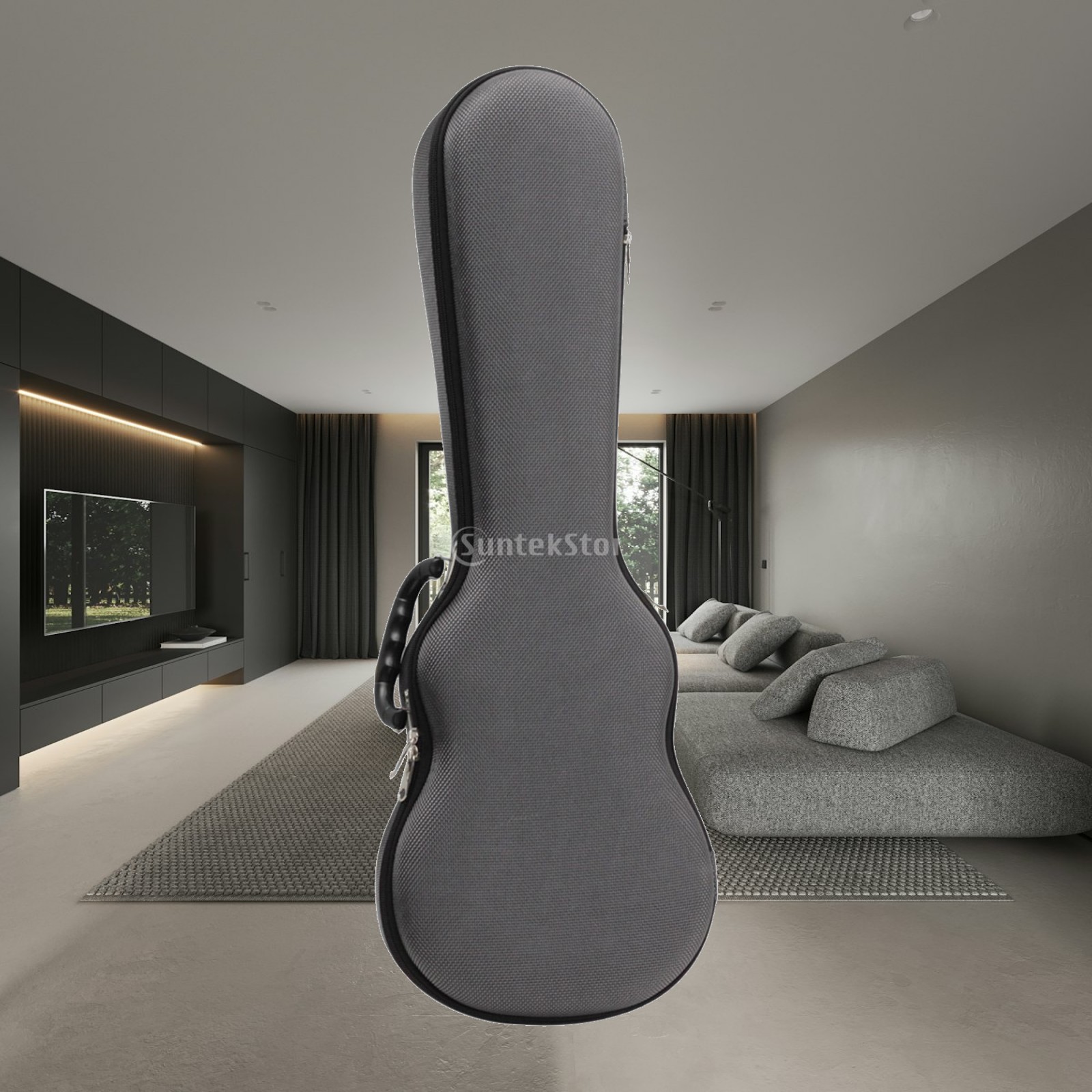 Case Guitar Gig Bag - Pokrowiec na ukulele tenorowe, twardy futerał,