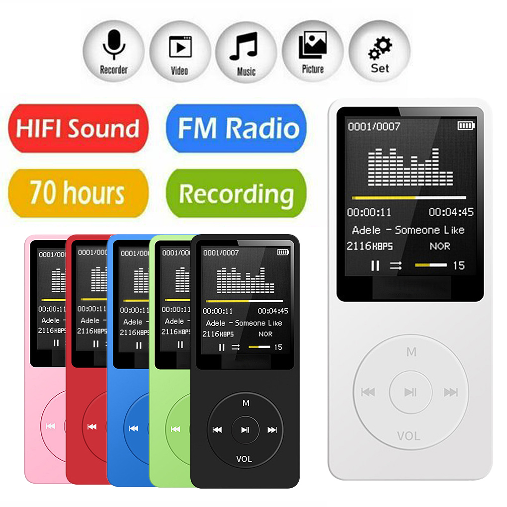 Audio Music Recorder - Przenośny odtwarzacz MP3 Akumulator Nagrywanie Nośność