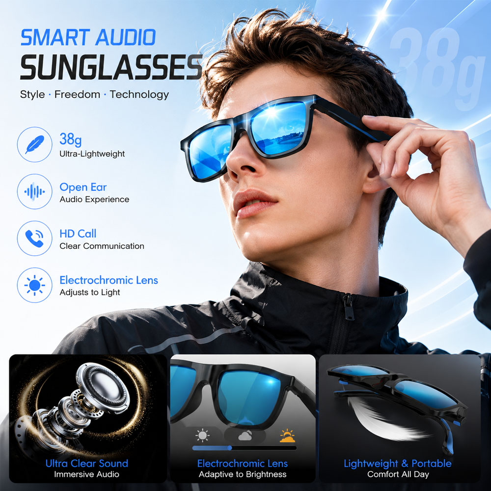 Audio Music Arabic - Nowe inteligentne okulary audio AI 38g