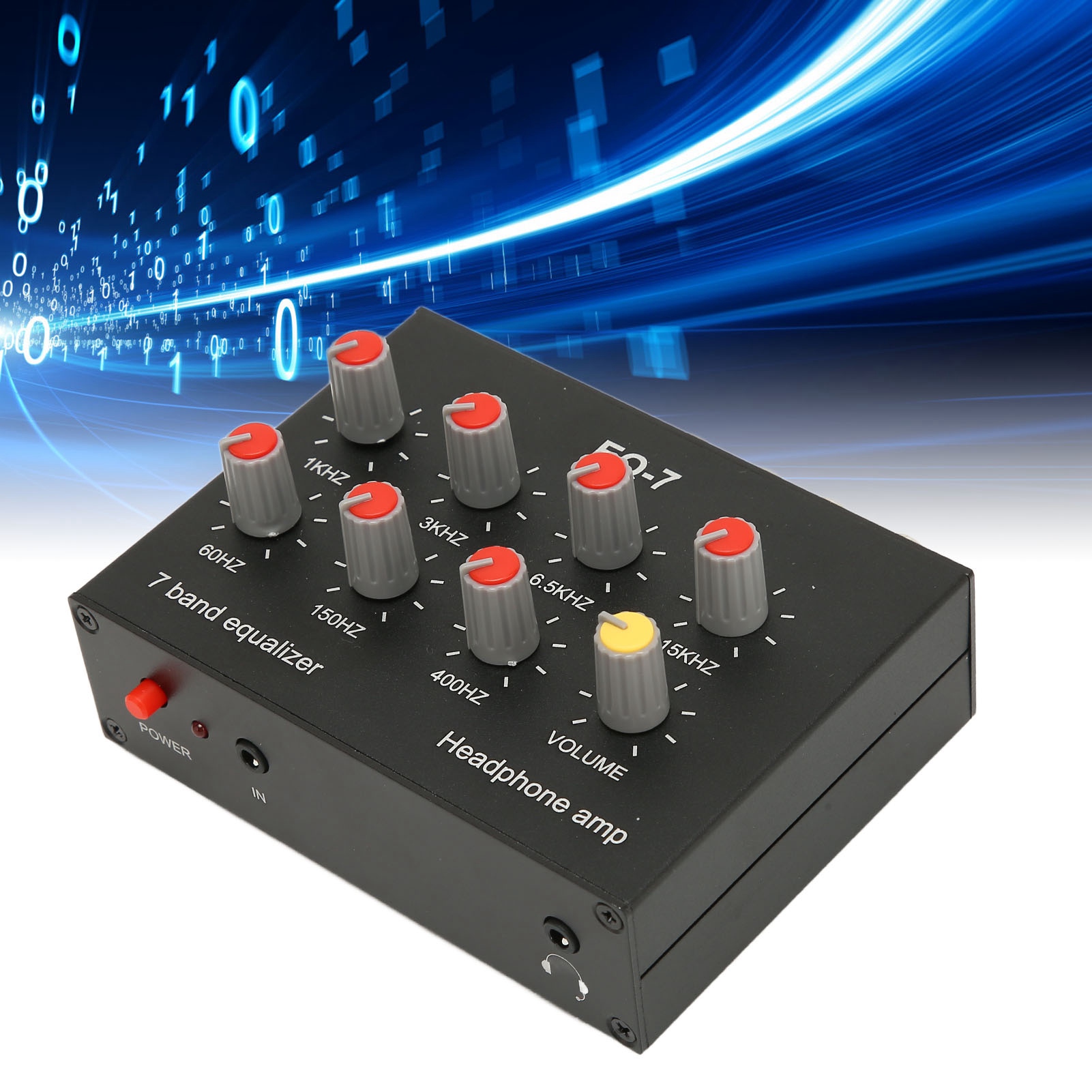Audio Music Equalizer - 7-pasmowy korektor dźwięku Wejście wyjściowe RCA