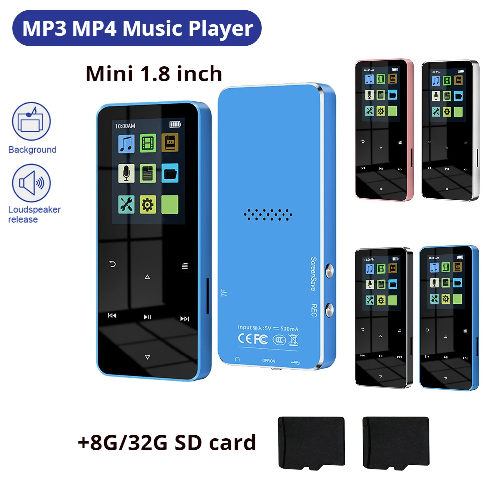 Audio Music Recorder - Mini 1.8-calowy Metalowy Odtwarzacz Muzyczny MP3