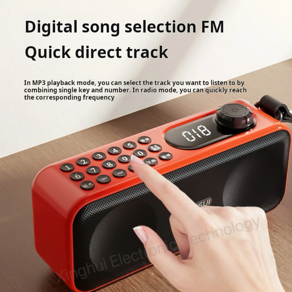 Audio Music Apple - Nowy głośnik Bluetooth, przenośne radio zewnętrzne,
