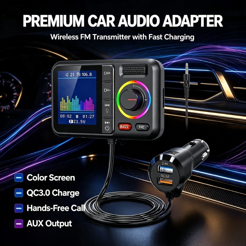 Audio Music File - Bezprzewodowy adapter audio do pojazdów, moduł