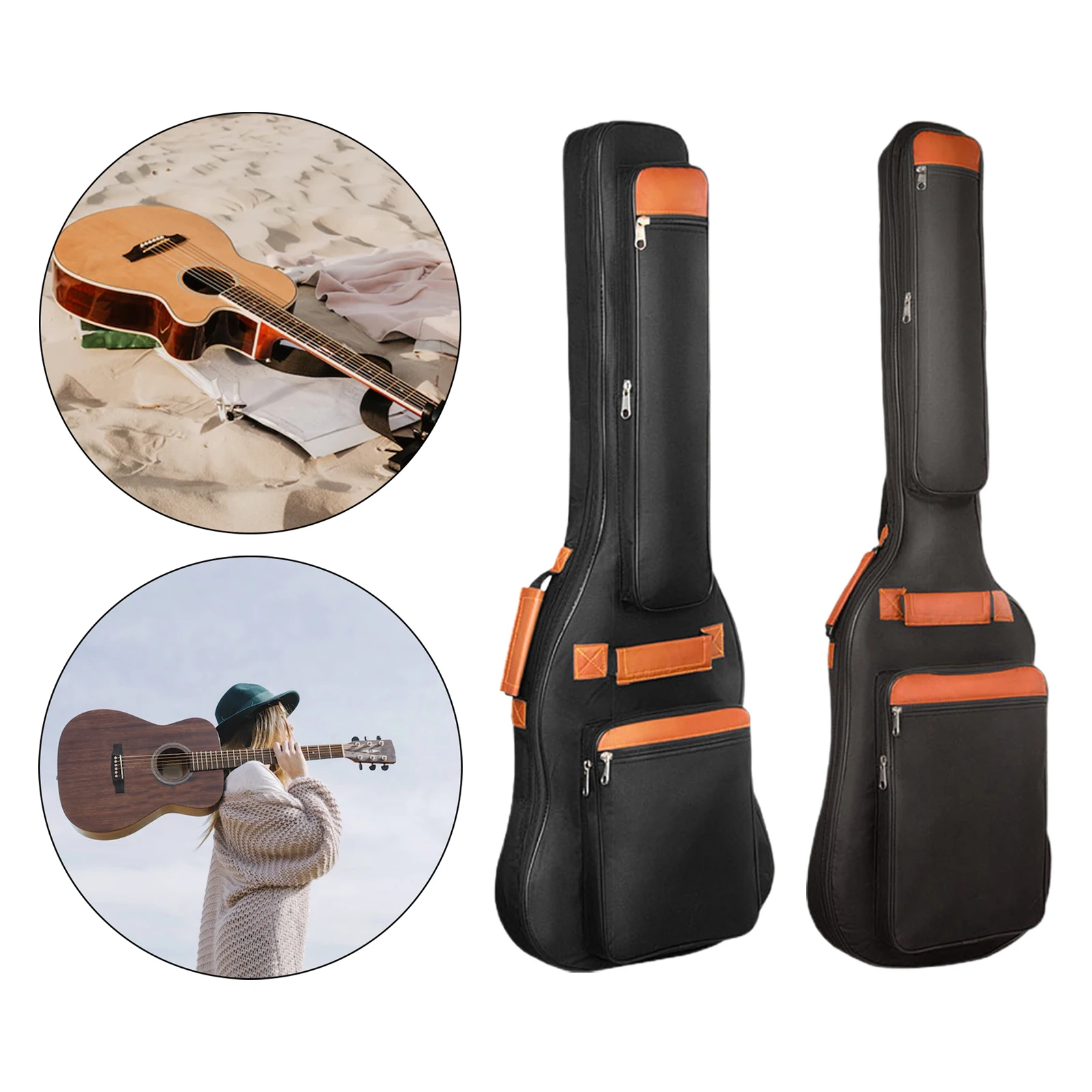 Case Guitar Gig Bag - Pokrowiec na gitarę elektryczną, basową, akustyczną,