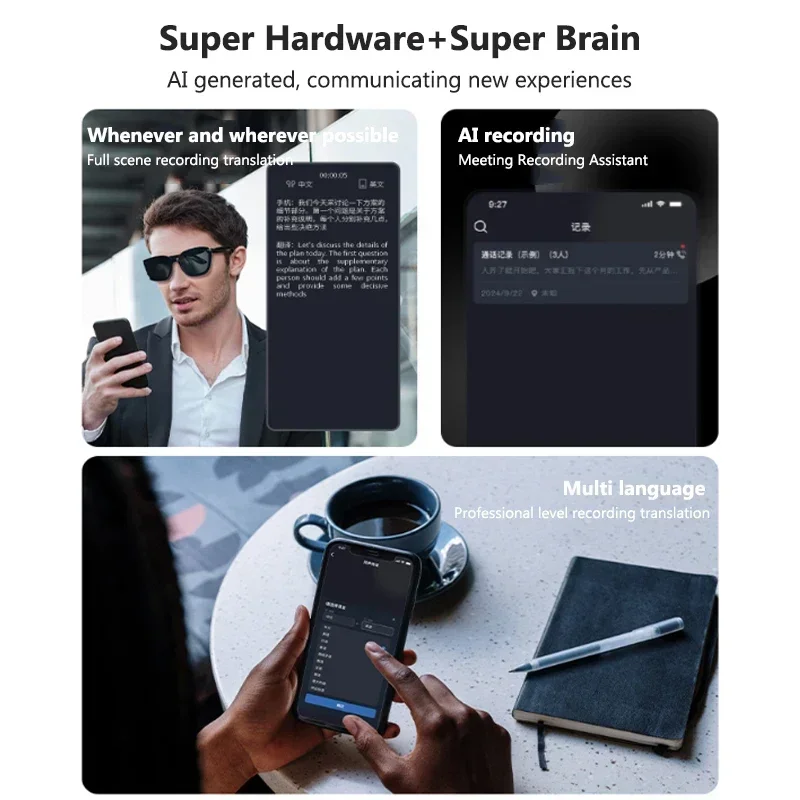 Okulary do tłumaczeń AI, intel – Audio Music Arabic recenzja i cena