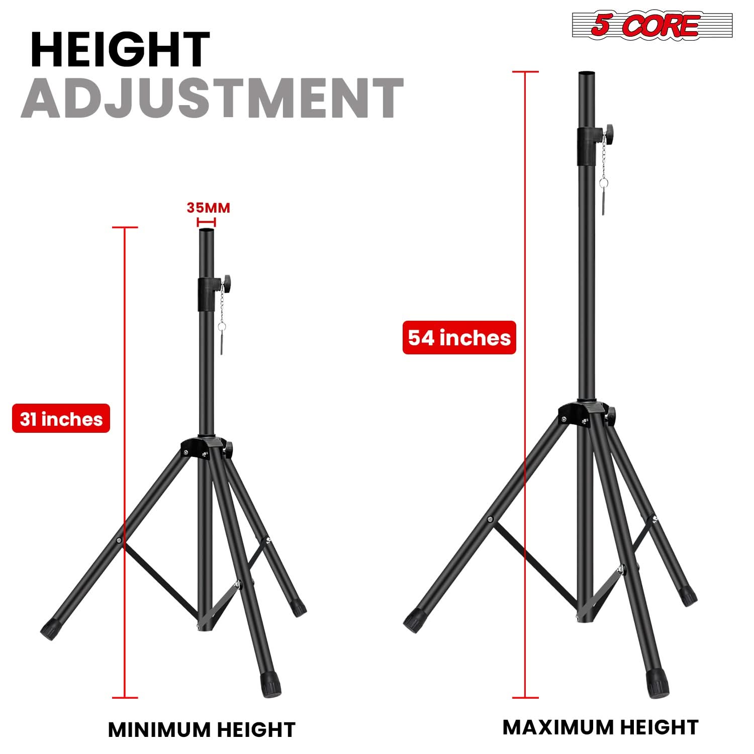 Stojak na głośniki 5-ogniowy,  – Speaker Stand Tripod recenzja i cena