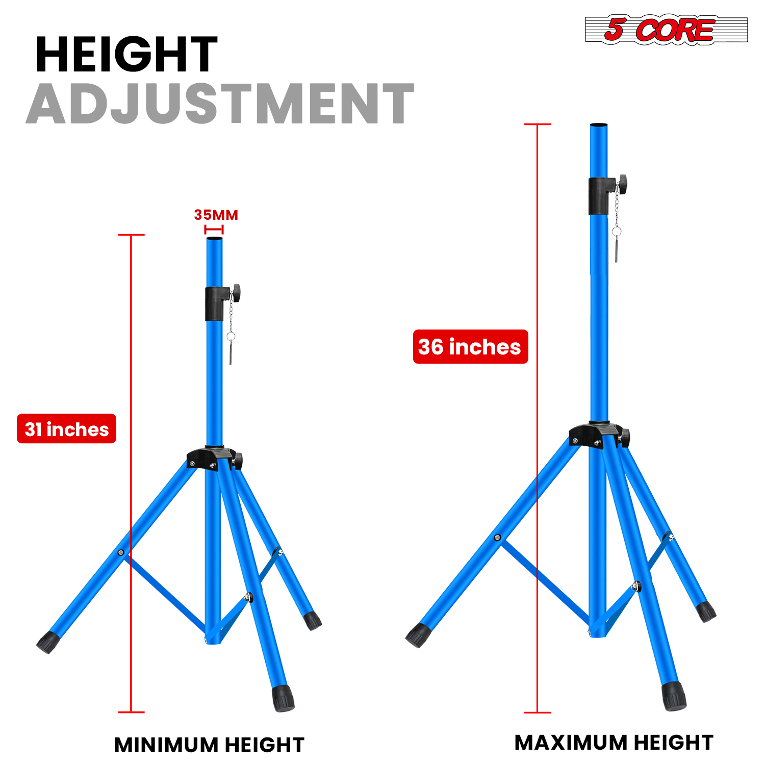 Statyw głośnikowy 5-ramienny,  – Speaker Stand Tripod recenzja i cena