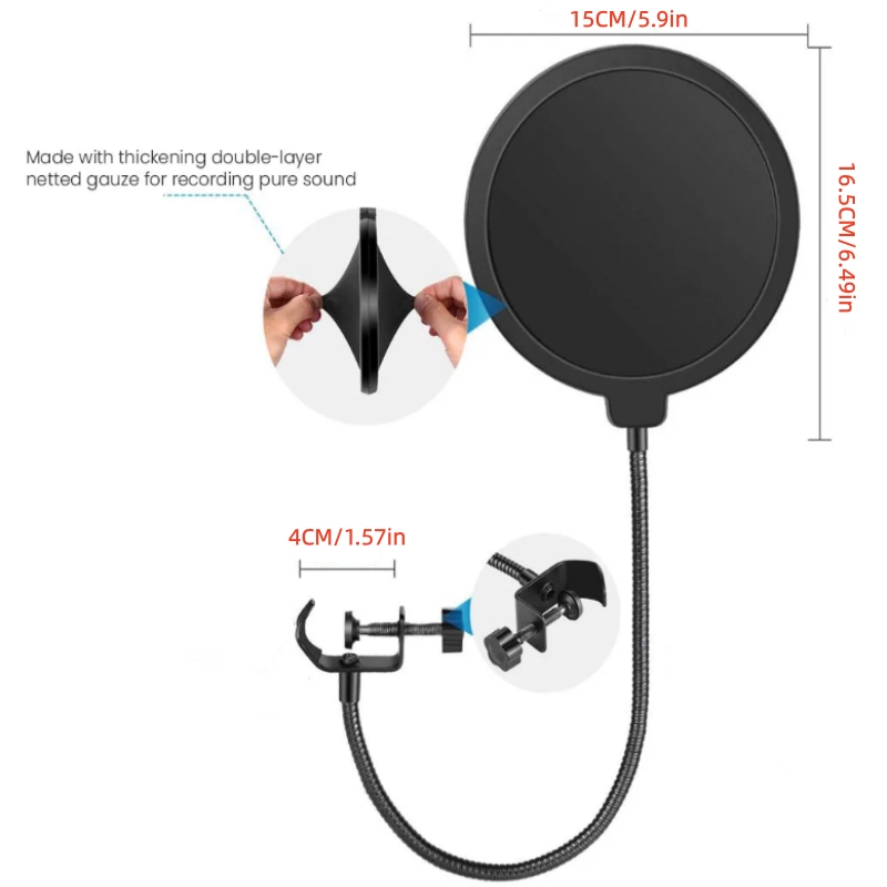 Akcesoria do mikrofonów MF6 Me – Recording Pop Filter recenzja i cena