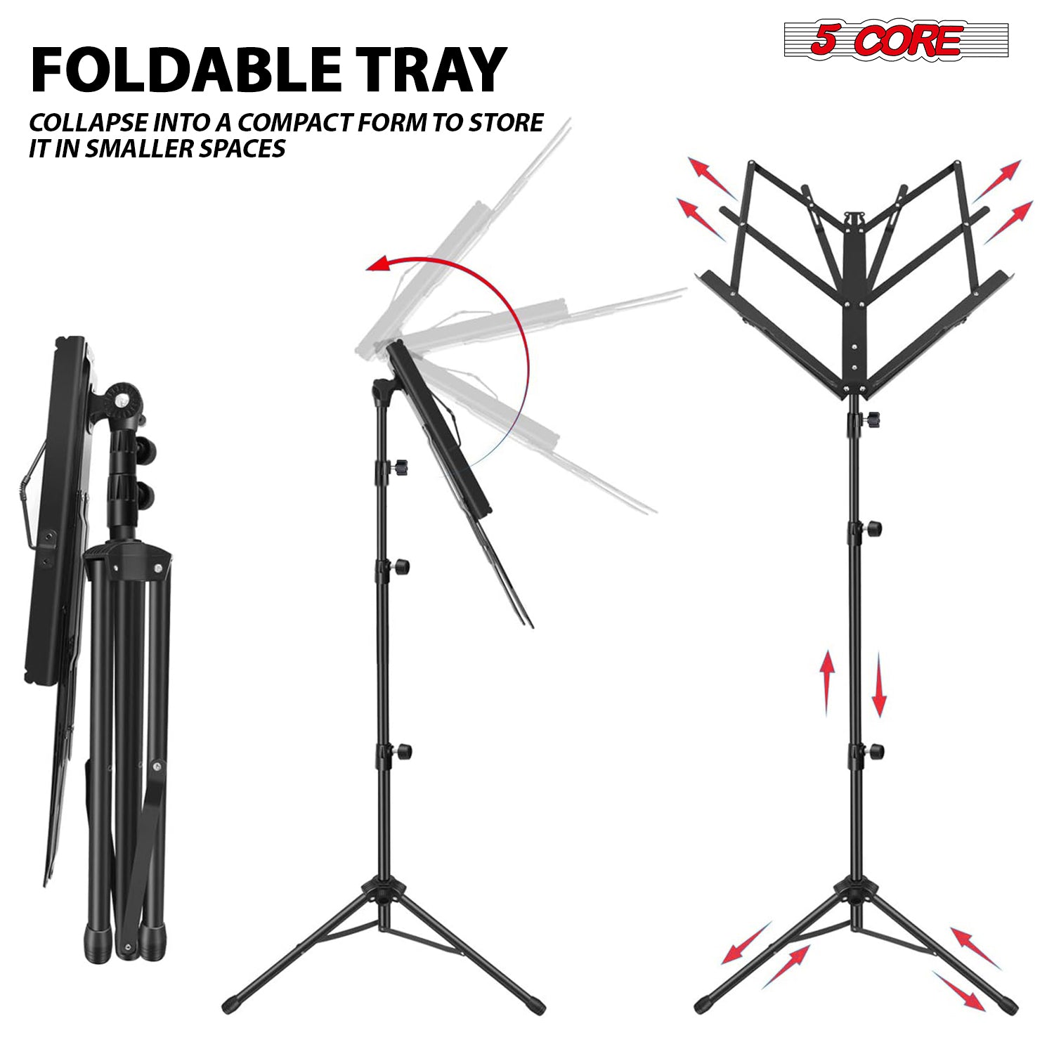 Stojak na nuty 5 Core, przenoś – Music Stand Folding recenzja i cena