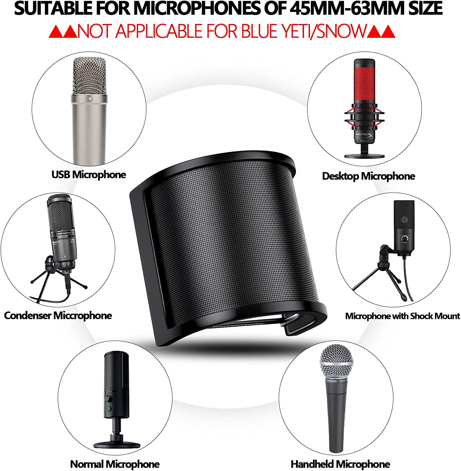 Uniwersalny mikrofon filtr Pop – Recording Pop Filter recenzja i cena
