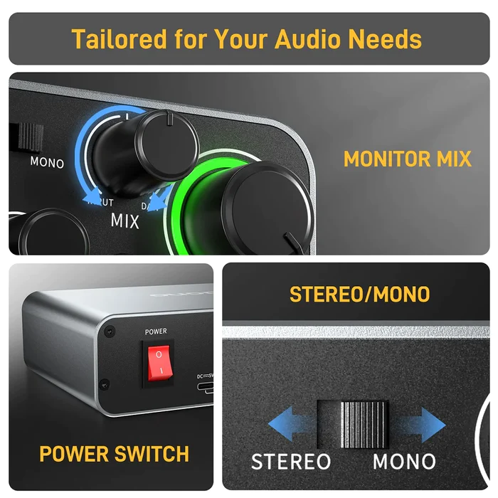 MAONO PS22 Profesjonalne Inter – Audio Music Production recenzja i cena