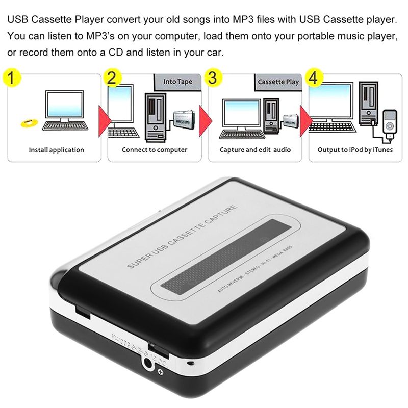 Odtwarzacz kasetowy M52K-USB z – Audio Music File recenzja i cena