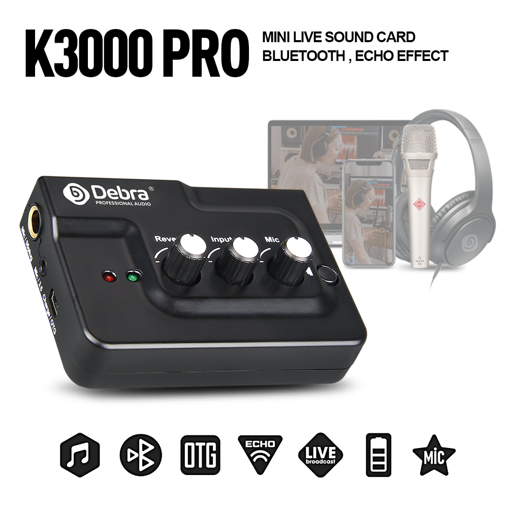 K3000 PRO karta dźwiękowa Echo – Audio Music Recorder recenzja i cena