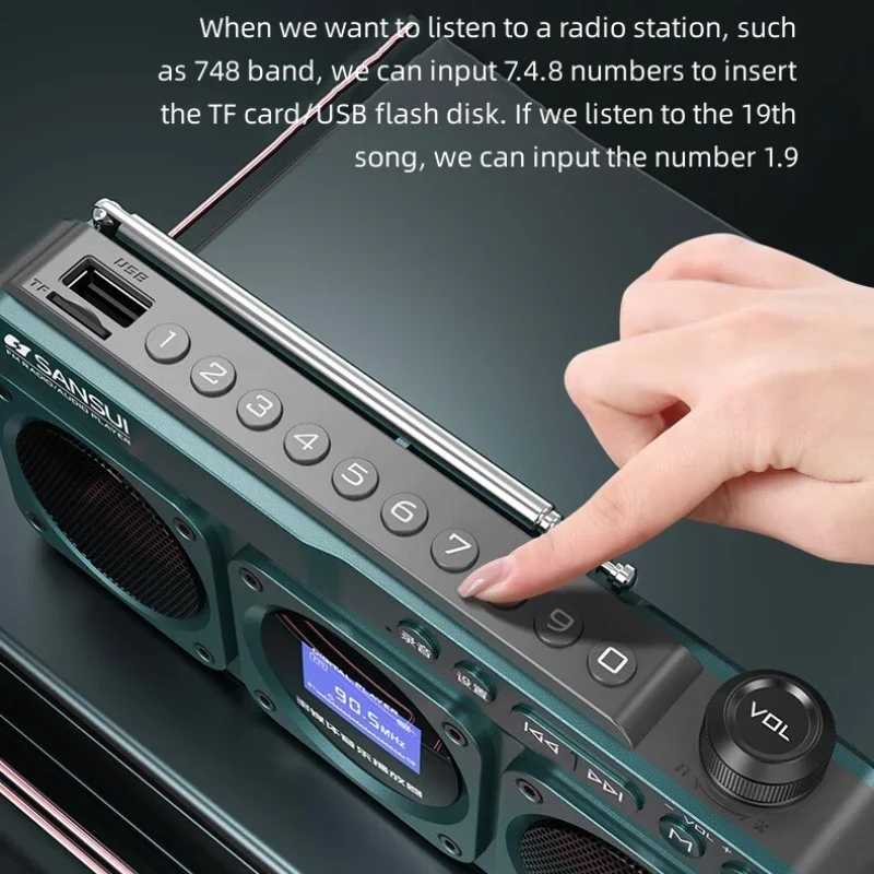Przenośne radio F28 FM Jakość  – Audio Music Apple recenzja i cena